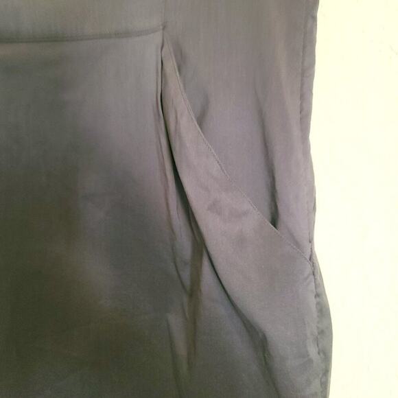 Ann Taylor‎ Loft Botton Black Tank Top Office Dress-SZ 8 - Picture 3 of 4